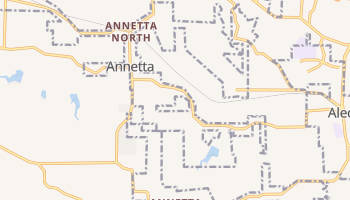 Annetta, Texas map