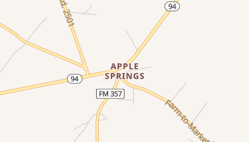 Apple Springs, Texas map