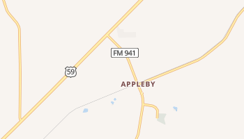 Appleby, Texas map