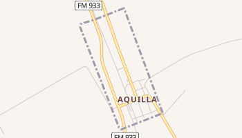 Aquilla, Texas map