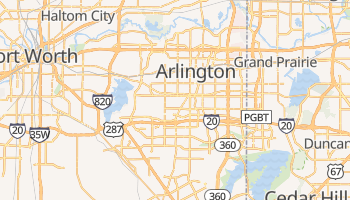 Arlington, Texas map