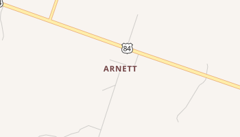 Arnett, Texas map