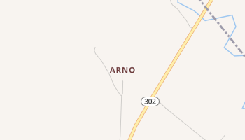 Arno, Texas map