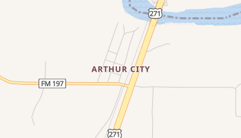 Arthur City, Texas map