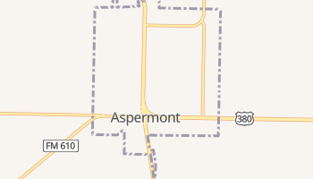 Aspermont, Texas map