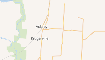 Aubrey, Texas map