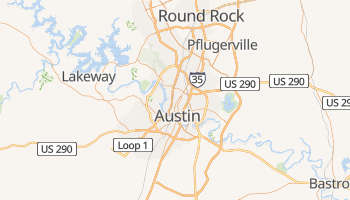 Austin, Texas map