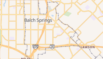 Balch Springs, Texas map