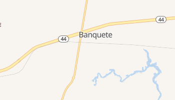 Banquete, Texas map