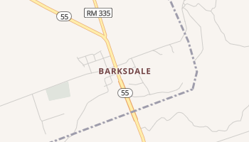 Barksdale, Texas map