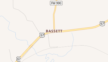 Bassett, Texas map