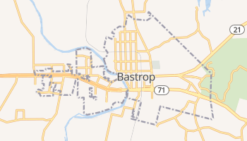Bastrop, Texas map