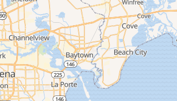 Baytown, Texas map