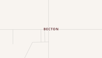 Becton, Texas map