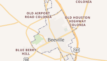 Beeville, Texas map