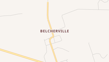 Belcherville, Texas map