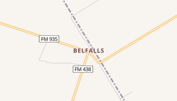 Belfalls, Texas map