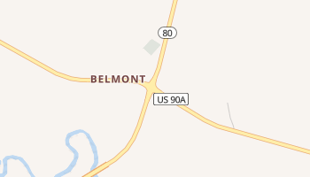 Belmont, Texas map