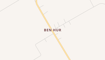 Ben Hur, Texas map