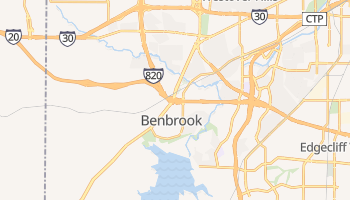 Benbrook, Texas map