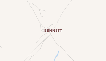 Bennett, Texas map