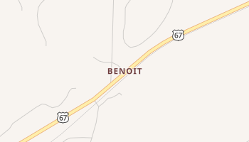 Benoit, Texas map