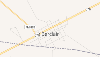 Berclair, Texas map