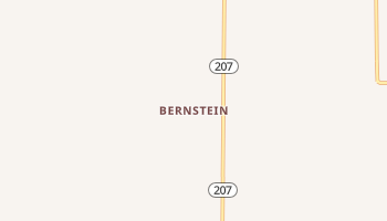 Bernstein, Texas map