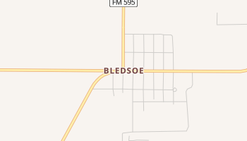 Bledsoe, Texas map