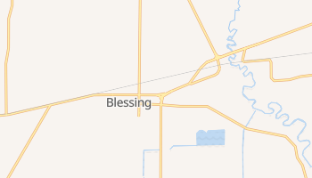 Blessing, Texas map