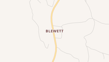 Blewett, Texas map