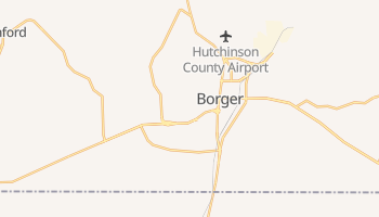 Borger, Texas map