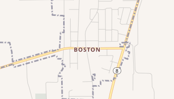 Boston, Texas map