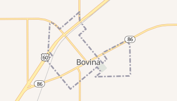 Bovina, Texas map