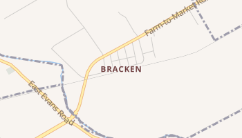 Bracken, Texas map