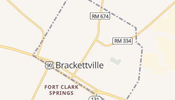 Brackettville, Texas map