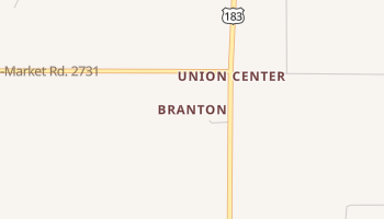 Branton, Texas map