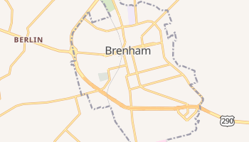 Brenham, Texas map