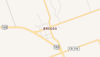 Briggs, Texas map