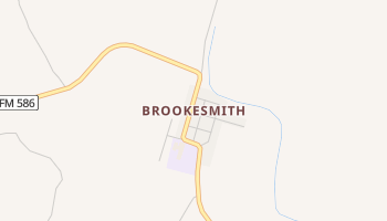 Brookesmith, Texas map