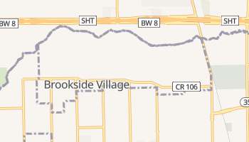 Brookside Village, Texas map