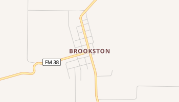 Brookston, Texas map