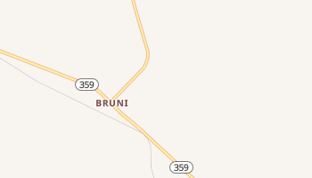 Bruni, Texas map