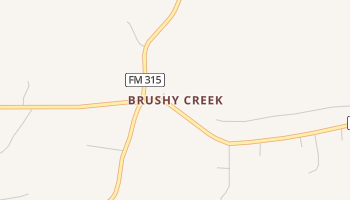 Brushy Creek, Texas map