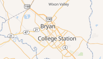 Bryan, Texas map