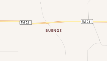 Buenos, Texas map