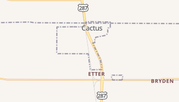 Cactus, Texas map