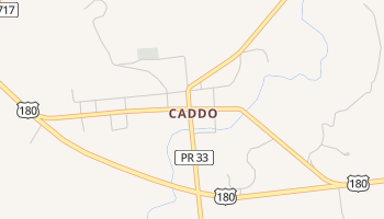 Caddo, Texas map