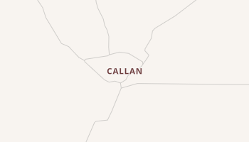 Callan, Texas map