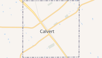 Calvert, Texas map